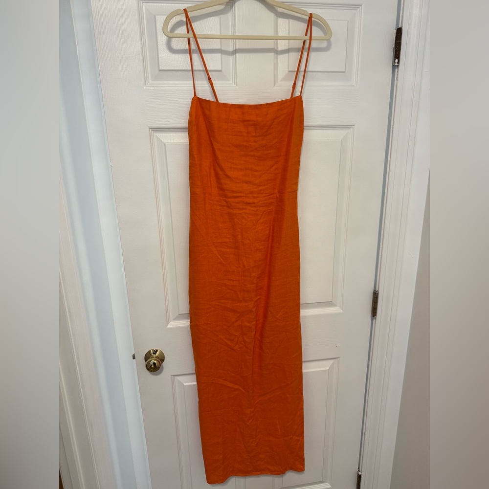 100% Linen Reformation Frankie Linen Dress